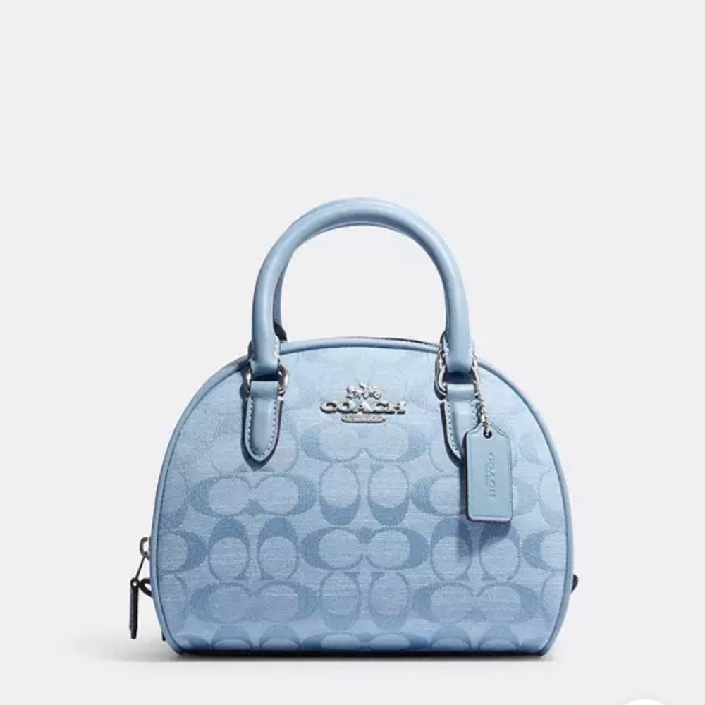 Coach Sydney satchel in denim blue